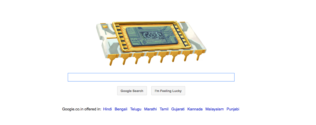 Google Doodle Robert Noyce's 84th Birthday